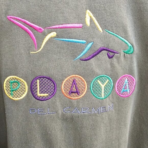 Men's Basic Crew Neck T-Shirt, Playa Del Carmen, Short sleeve, XL - Picture 3 of 8